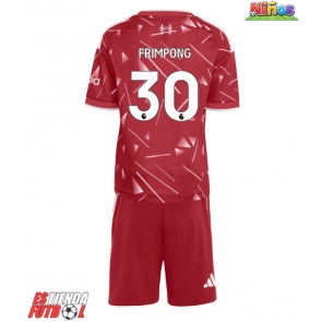 Liverpool Jeremie Frimpong #30 Primera Equipación Niños 2026-27 Manga Corta (+ Pantalones cortos)
